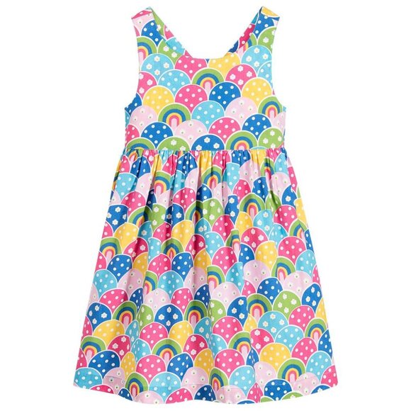Frugi Other - Frugi UK organic rainbow crossback patchwork dress 6 7 EUC